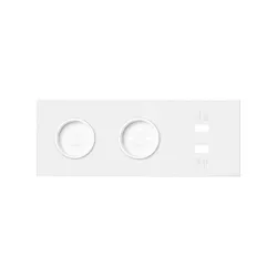 SIMON 100 BIAŁY MAT PANEL 3 KROTNY 2X GNIAZDA + 2X 1 USB