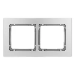 DECO ALUMINIUM SZCZOTKOWANE RAMKA 2X