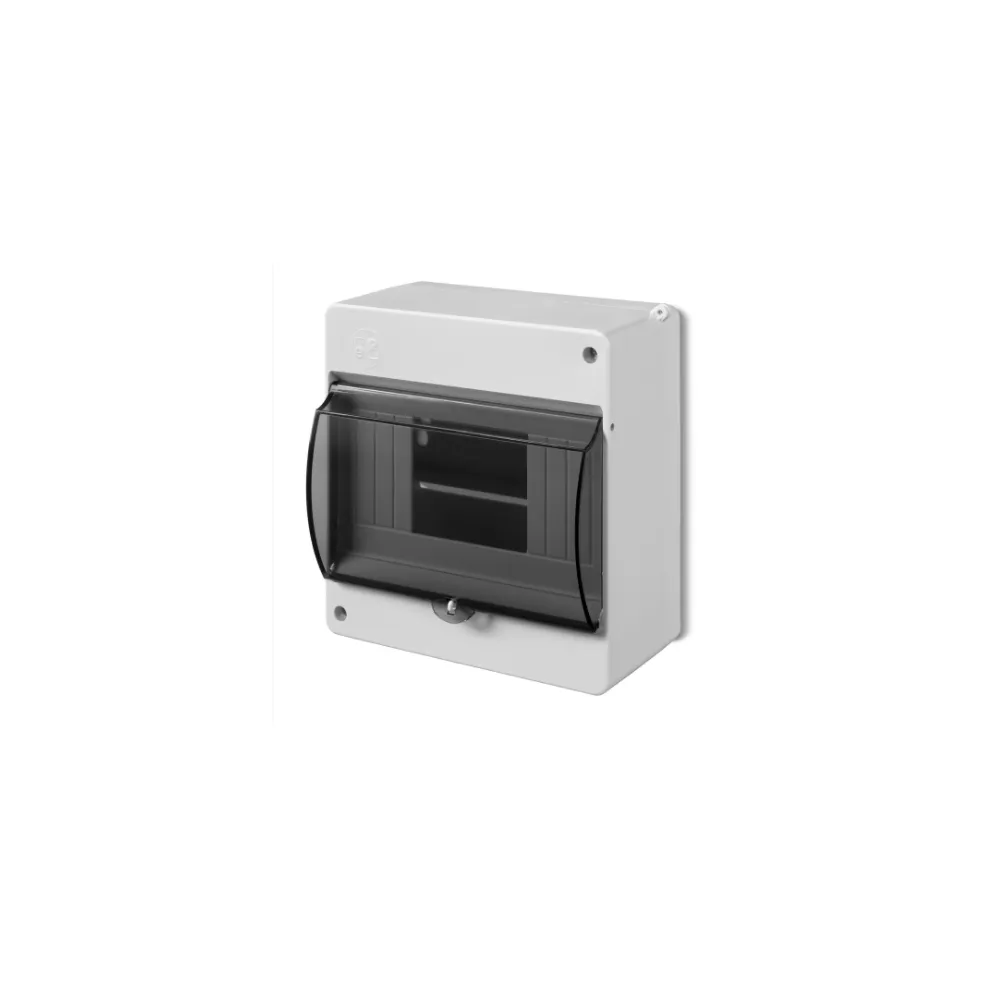 S-6 MINI ROZDZIELNIA PLASTIKOWA NT 6M 1X 6M N+PE IP30 140X130X83 DRZWI DYMNE BIAŁY 0613-01