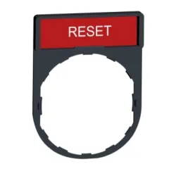 Schneider Electric Harmony XB4 Ramka 30X40mm do mocowania etykiet o wymiarach 8X27mm "RESET", ZBY2323