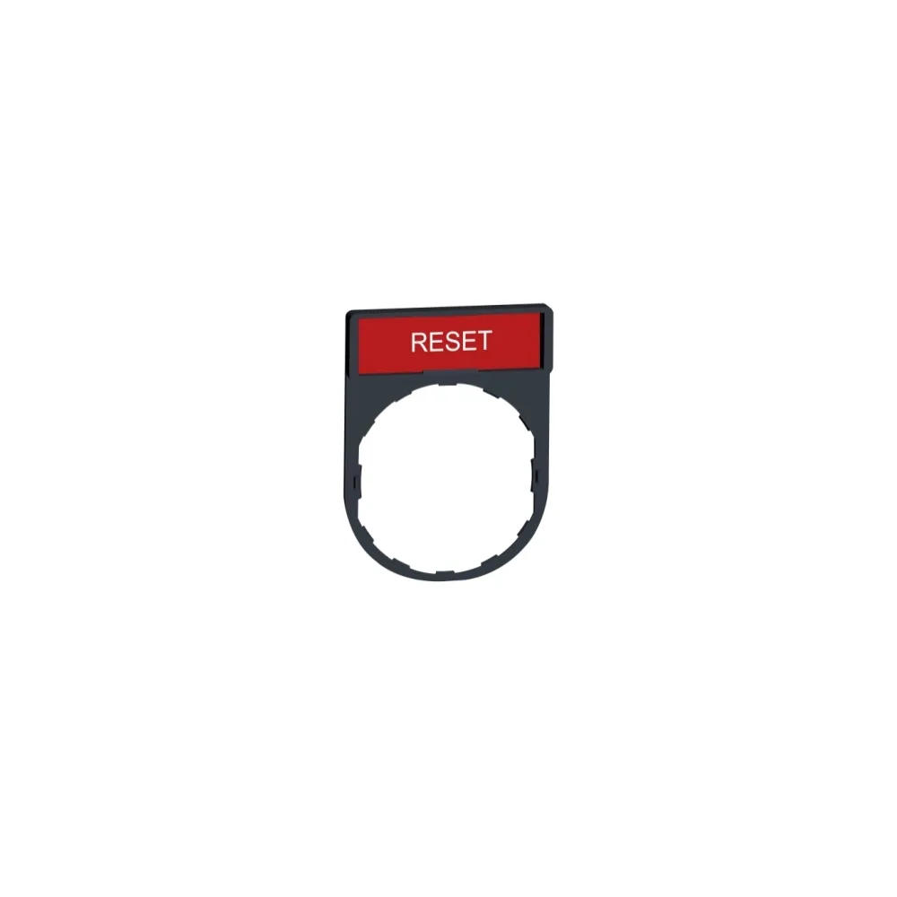 Schneider Electric Harmony XB4 Ramka 30X40mm do mocowania etykiet o wymiarach 8X27mm "RESET", ZBY2323