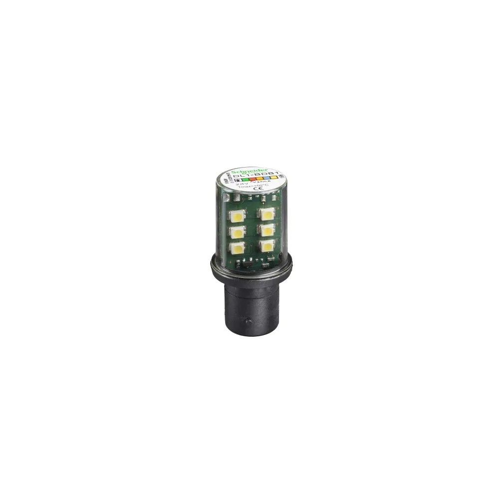 Schneider Electric Harmony XVB Dioda LED biała 24V, podstawa mocująca BA 15D, DL1BDB1