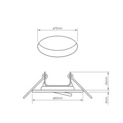 DELTA-O AS ALUMINIUM SZCZOTKOWANE OPRAWA SUFITOWA PT OKRĄGŁA RUCHOMA GU5.3 IP20 ALUMINIUM