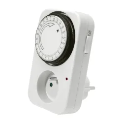 TS-MF1 PROGRAMATOR DOBOWY ANALOGOWY KROK 15MIN 16A IP20 230V AC BIAŁY