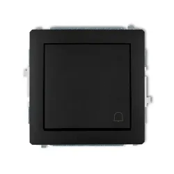 DECO MODUŁ CZARNY MAT ŁĄCZNIK "DZWONEK" 1X 1Z ZACISKI ŚRUBOWE 10AX 250V