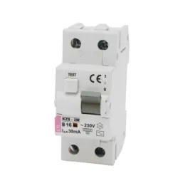 KZS- 2M B 16A/ 30MA/AC WYŁĄCZNIK RÓŻNICONADPRĄDOWY B 16A 1P+N 2M 30MA AC 10KA