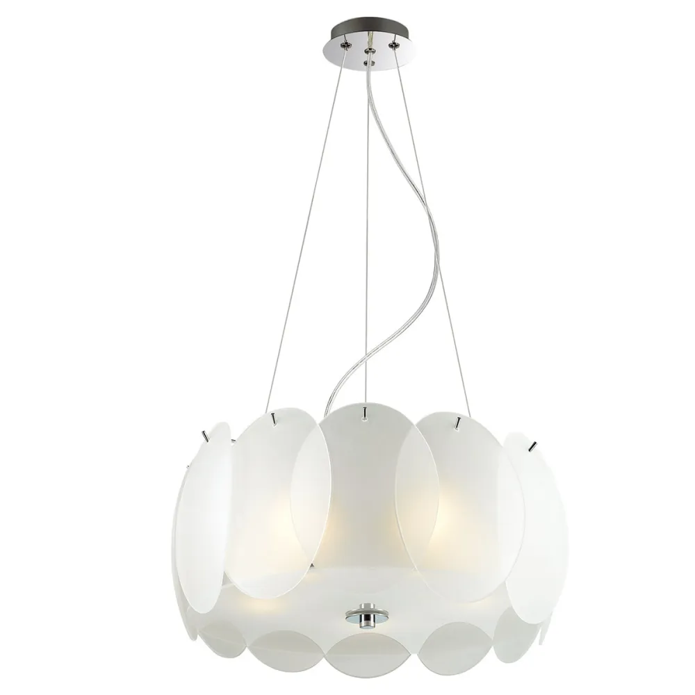 ESSEO BIAŁY OPRAWA WISZĄCA 5X E27/ 60W IP20 STAL/ SZKŁO