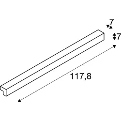 L-LINE BIAŁY OPRAWA SUFITOWA/ ŚCIENNA LED 18.5 3000 1650 IP 44 ALUMINIUM TWORZYWO PC