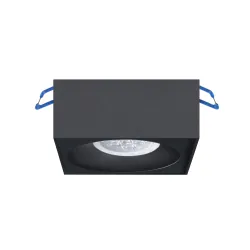 BALI SQUARE CZARNY OPRAWA SUFITOWA PT 1X GU10/ 5W IP20 ALUMINIUM