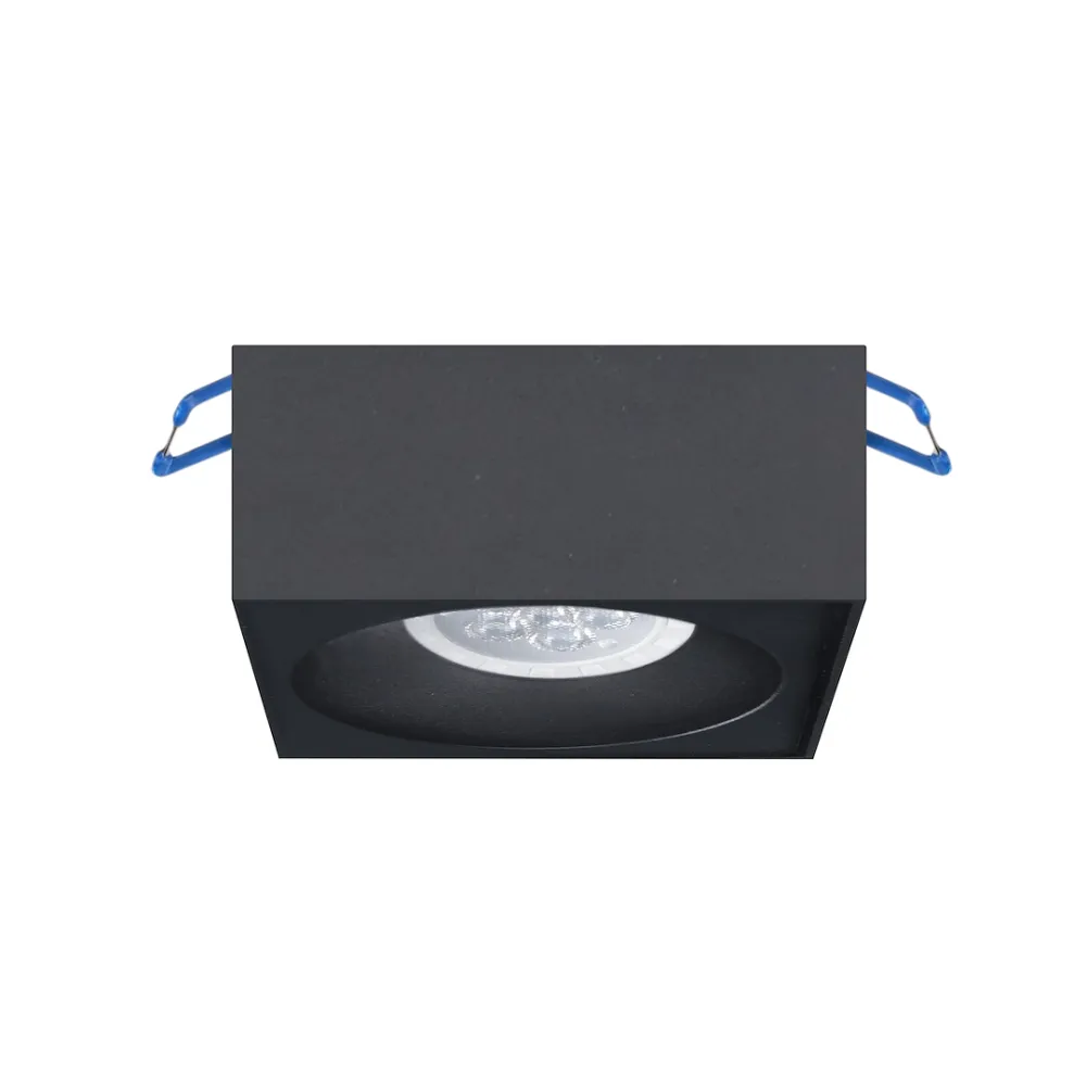 BALI SQUARE CZARNY OPRAWA SUFITOWA PT 1X GU10/ 5W IP20 ALUMINIUM