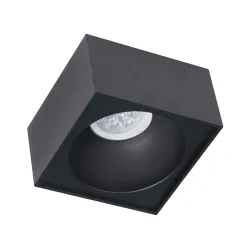BALI SQUARE CZARNY OPRAWA SUFITOWA PT 1X GU10/ 5W IP20 ALUMINIUM