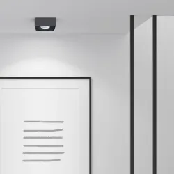 BALI SQUARE CZARNY OPRAWA SUFITOWA PT 1X GU10/ 5W IP20 ALUMINIUM