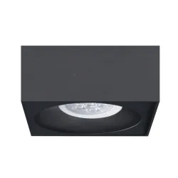BALI SQUARE CZARNY OPRAWA SUFITOWA PT 1X GU10/ 5W IP20 ALUMINIUM