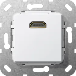 F100 MODUŁ BIAŁY GNIAZDO HDMI PRZEJŚCIÓWKA
