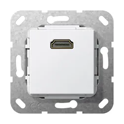 F100 MODUŁ BIAŁY GNIAZDO HDMI PRZEJŚCIÓWKA