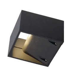 LOGS ANTRACYT OPRAWA ŚCIENNA KINKIET LED 9.5W WW 3000K 520LM IP65 ALUMINIUM