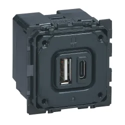 CELIANE MECHANIZM GNIAZDO ŁADOWARKA 2X USB 3A TYP A + TYP C 5V DC