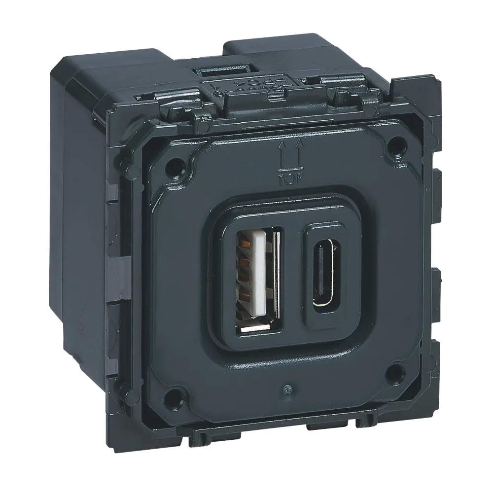 CELIANE MECHANIZM GNIAZDO ŁADOWARKA 2X USB 3A TYP A + TYP C 5V DC