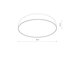 SATELLITE L CZARNY/ BIAŁY OPRAWA SUFITOWA PLAFON NT 10X E27/ 25W IP20 STAL LAKIEROWANA/ TWORZYWO