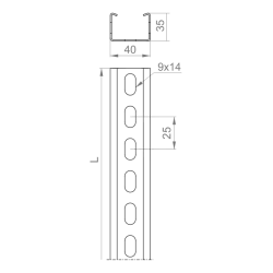 CWP40H35/3 CEOWNIK WZMOCNIONY 3M 1.5 MM