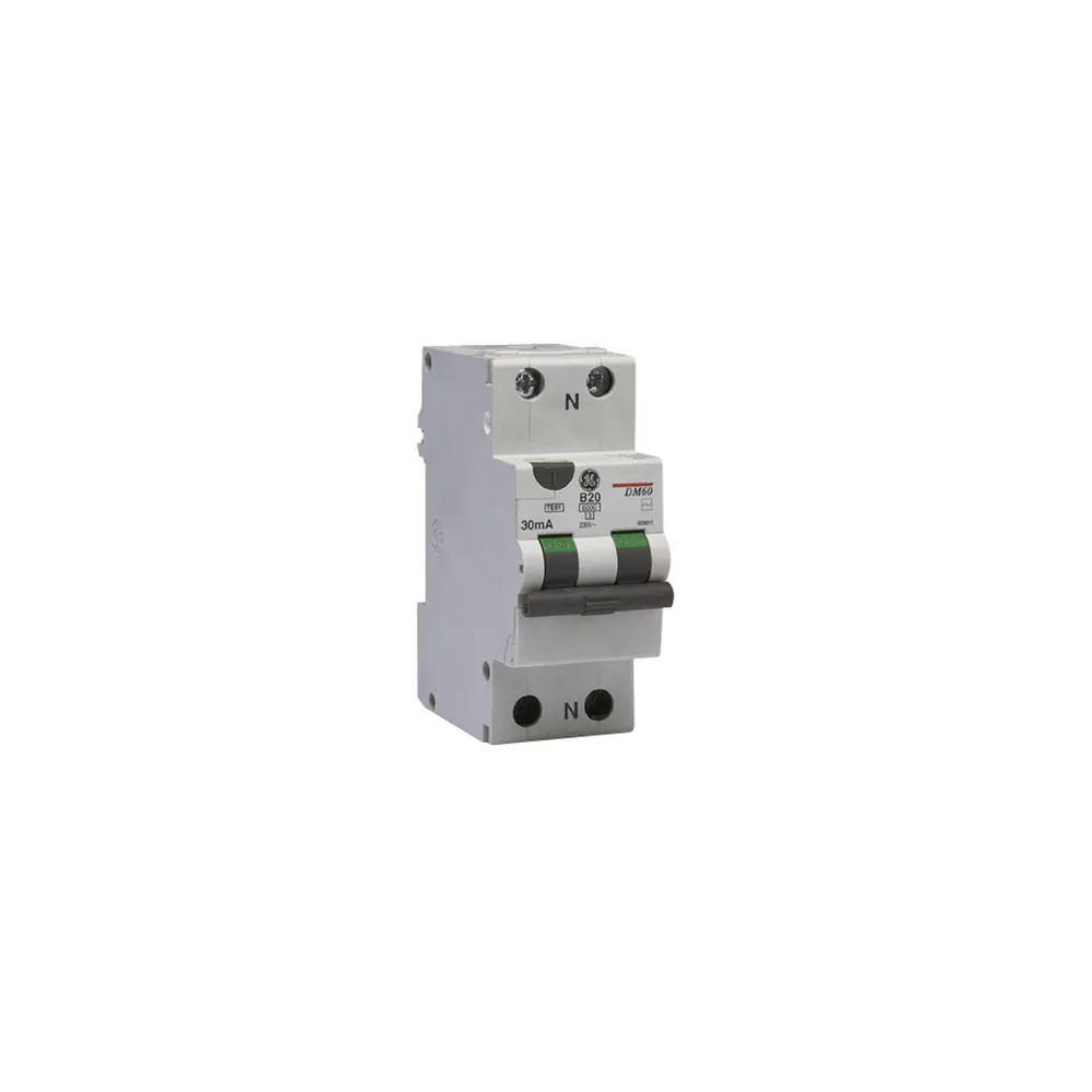 DM60 C20A/ 30MA/AC 1P+N WYŁĄCZNIK RÓŻNICONADPRĄDOWY C 20A 30MA 2M AC 6KA