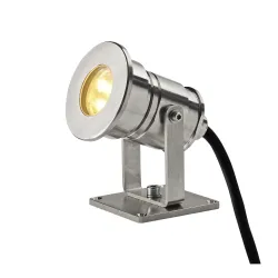 DASAR STAL NIERDZEWNA OPRAWA OGRODOWA WBIJANA LED 6.5W WW 3000K 520LM IP68 STAL NIERDZEWNA 316 SZKŁO