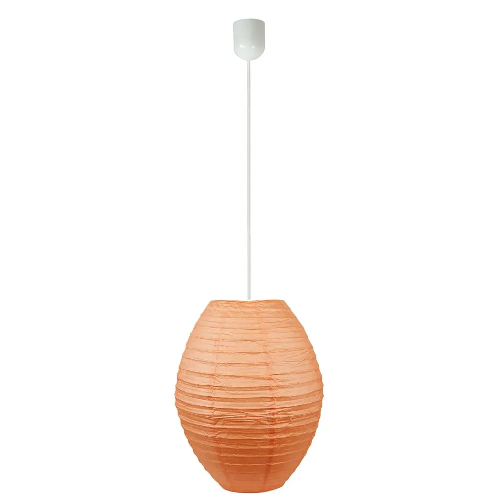 KOKON POMARAŃCZOWY OPRAWA WISZĄCA 1X E27/ 60W IP20 TWORZYWO/ PAPIER